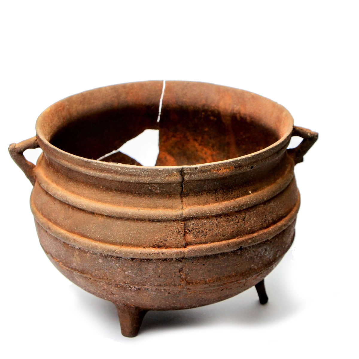 Panela de ferro do acervo de colonização